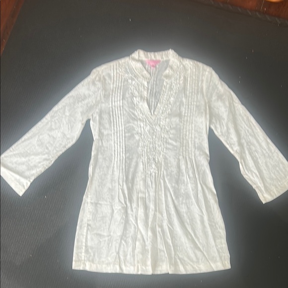 Tunique CAbi Noire Et Blanc Cassé - Taille M (coupe Petite) - Occasion Excellent état